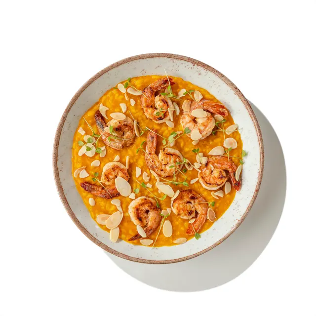 Risoto Pumpkin de Camarão