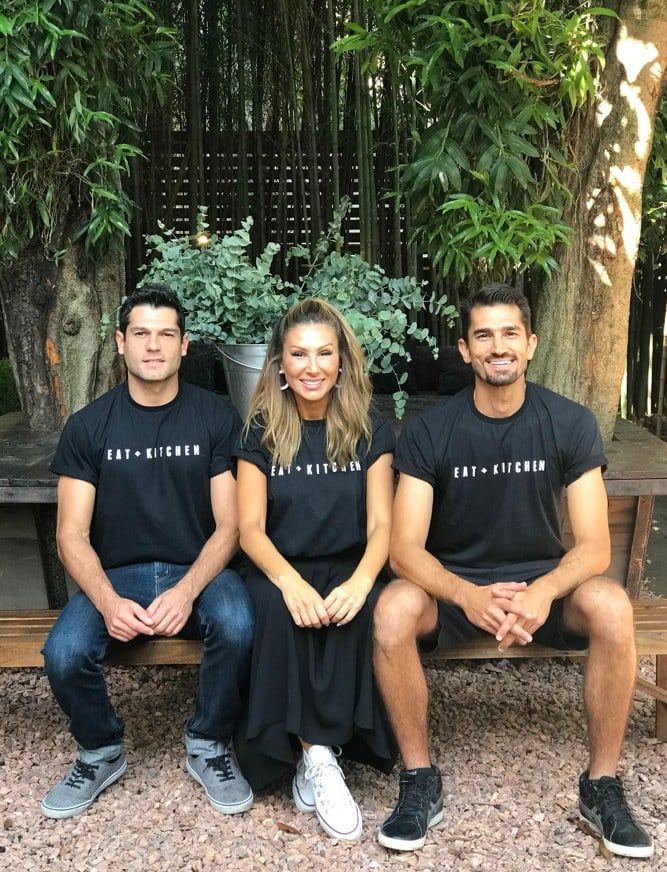 Os fundadores do EAT+Kitchen: Dami, Melina e Nico Ventre